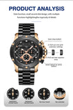 Multifunction Luxury Business Chrono Date Watch For Men - 9838