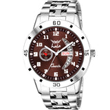 Analog Day & Date Function Stainless Steel For Men - 8188