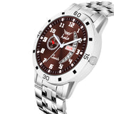 Analog Day & Date Function Stainless Steel For Men - 8188