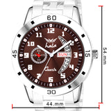 Analog Day & Date Function Stainless Steel For Men - 8188
