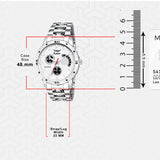 Premium Stainless Steel Analog Watch Men - 8185