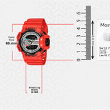 Digital Analog Men Sports Watch Waterproof Watch - 9010