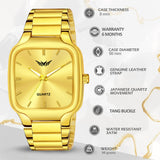 Premium Quality Square Stainless Steel Watch For Men - 8186