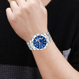 Analog Day & Date Function Stainless Steel For Men - 8188