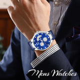 Elite Gents With Self Adjustable chronograph Watch - 1041