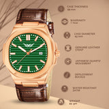 Analog Genuine Leather With Date Watch For Men - 3100