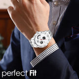 Premium Stainless Steel Analog Watch Men - 8185