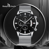 Keep n Touch Analog Watch - For Men KnT-1024 Mesh-Classic-Watch-Men