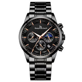 Keep In Touch Royale Men's Moonphase KnT-1026 Multifunction Stainless Steel Watch
