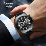 Waterproof Luxury Chrono Oversize Watch For Men - 8897
