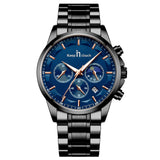 Keep In Touch Royale Men's Moonphase KnT-1026 Multifunction Stainless Steel Watch