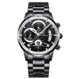 Keep n Touch Premium Moonphase Chronograph Series - For Men KnT-1025 Stainless Steel-Watch
