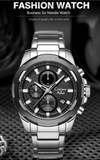 Luxury Waterproof Chrono Oversized Watch - 8888
