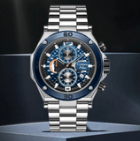 Oversized Luxury Waterproof Chrono Watch For Men - 9839