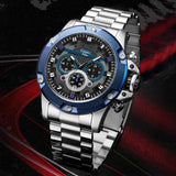Multifunction Luxury Business Chrono Date Watch For Men - 9838