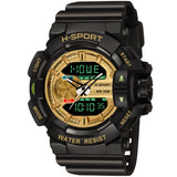 Digital Analog Men Sports Watch Waterproof Watch - 9010