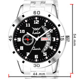 Analog Day & Date Function Stainless Steel For Men - 8188