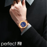Analog Genuine Leather With Date Watch For Men - 3100