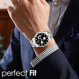 Premium Stainless Steel Analog Watch Men - 8185
