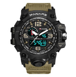 Quartz Movement Multi-Functional Dual Time Sports Watch - 8202