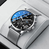 Keep In Touch Premium Analog KnT-1021 Quartz Watch for Men with Mesh Stainless Steel