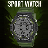 Tactical Heavy-Duty Sports Digital Watch for Men - 1195