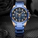 Luxury Waterproof Chrono Oversized Watch - 8888