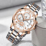 Keep n Touch Premium Moonphase Chronograph Series - For Men KnT-1025 Stainless Steel-Watch