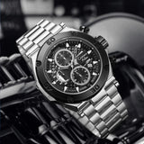 Oversized Luxury Waterproof Chrono Watch For Men - 9839