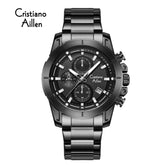 Multifunction Analog Black Sub-Dials & Date Watch Men - 8893