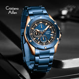 Multifunction Chrono Sub-Dials & Date Luxury Watch - 8899