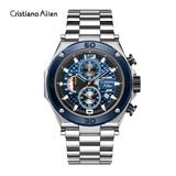 Oversized Luxury Waterproof Chrono Watch For Men - 9839