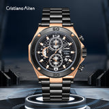 Oversized Luxury Waterproof Chrono Watch For Men - 9839