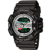 Digital Analog Men Sports Watch Waterproof Watch - 9010