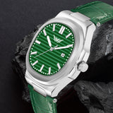 Analog Genuine Leather With Date Watch For Men - 3100