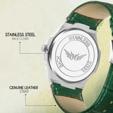 Analog Genuine Leather With Date Watch For Men - 3100