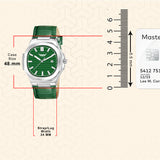 Analog Genuine Leather With Date Watch For Men - 3100