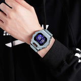 Premium Multi Function Hybrid Square Dial Watch - 1035
