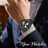 Elite Gents With Self Adjustable chronograph Watch - 1041