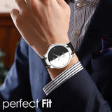 Stylish Minimalist Premium Genuine Leather Watch -1048