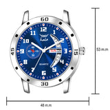Analog Day & Date Function Stainless Steel For Men - 8188
