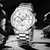 Keep n Touch Premium Moonphase Chronograph Series - For Men KnT-1025 Stainless Steel-Watch