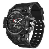 Quartz Movement Multi-Functional Dual Time Sports Watch - 8202
