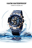 Luxury Business Multifunction Chrono Watch For Men - 9840