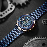 Oversized Luxury Waterproof Chrono Watch For Men - 9839