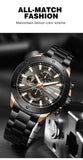 Waterproof Luxury Chrono Oversize Watch For Men - 8897