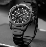 Luxury Waterproof Chrono Oversized Watch - 8888