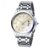 White Silver Analog Men's - 8026