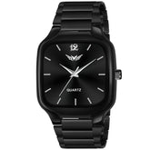 Premium Quality Square Stainless Steel Watch For Men - 8186
