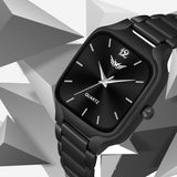 Premium Quality Square Stainless Steel Watch For Men - 8186